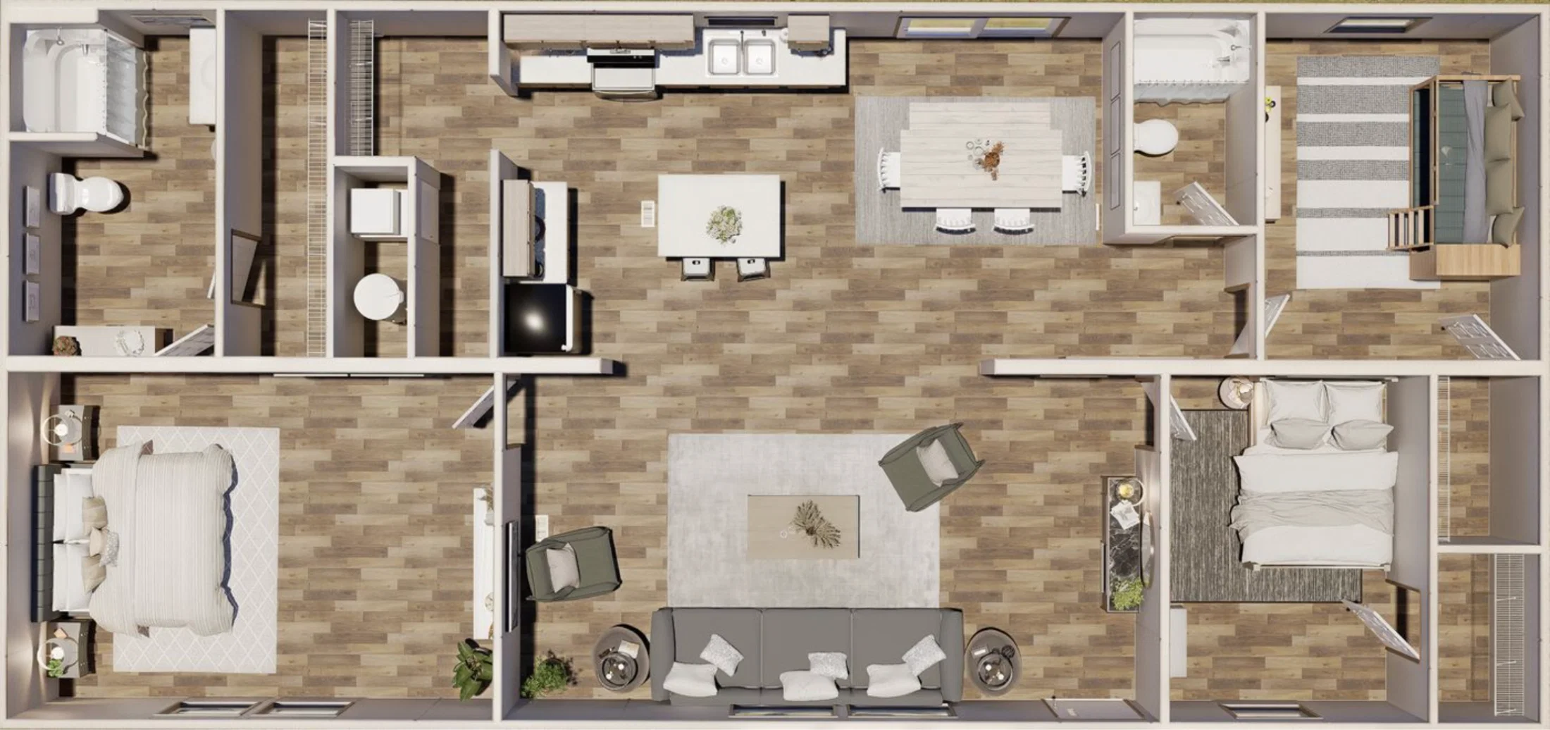 Spruce elevation home features