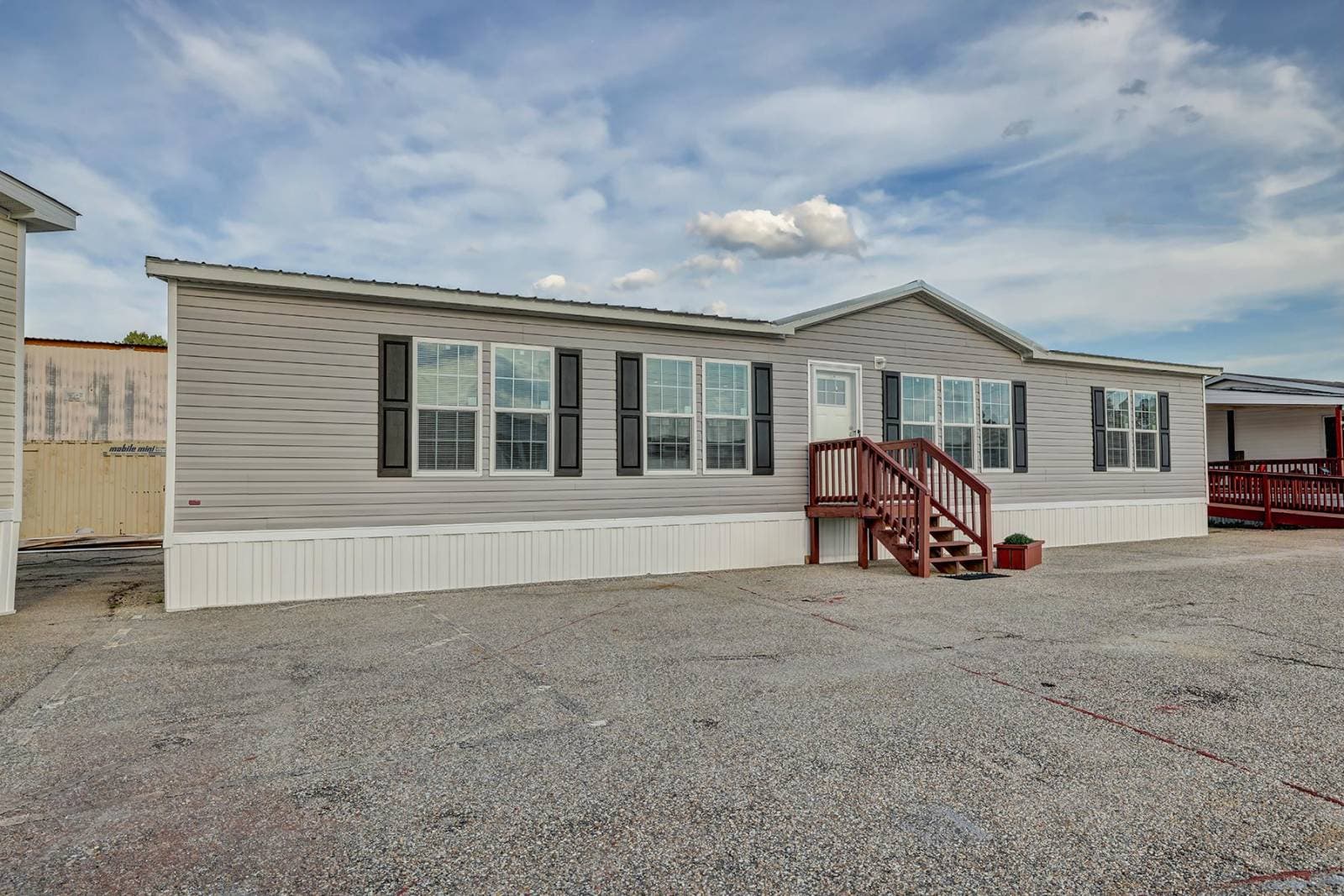 The chipper elevation and exterior home features