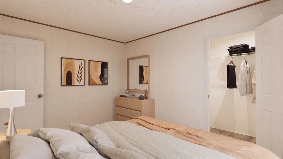 Spruce bedroom home features