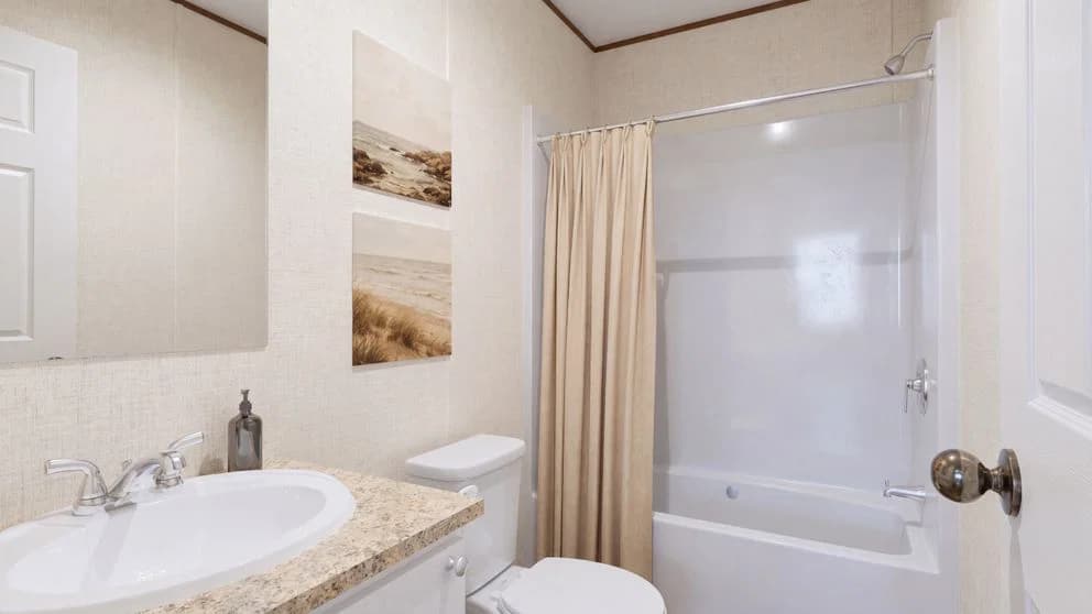 Spruce bathroom home features