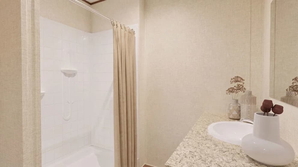 Spruce bathroom home features