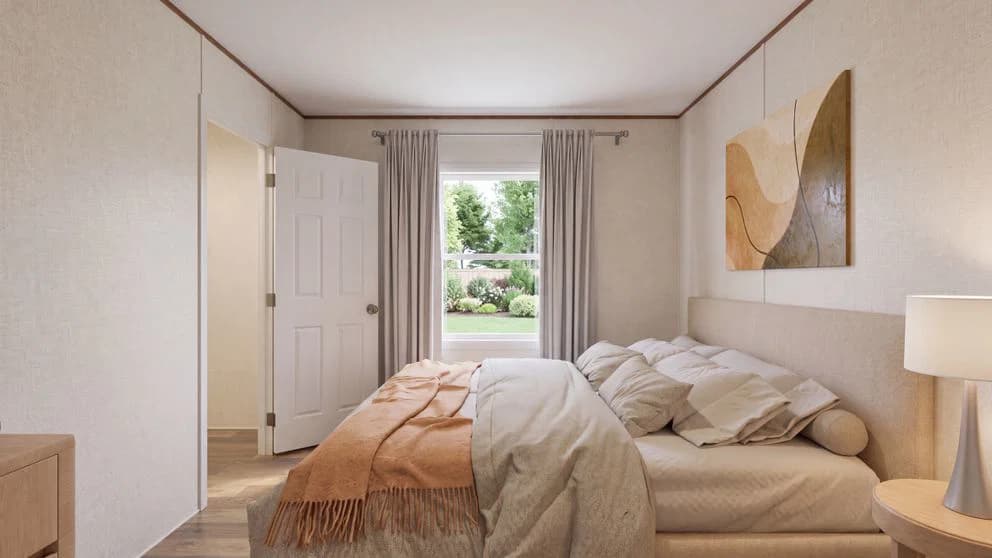 Spruce bedroom home features