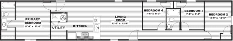 Cypress floor plan home features