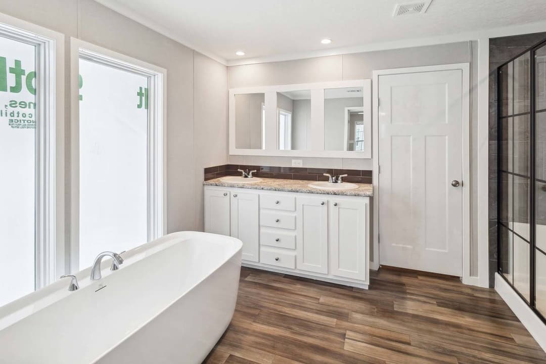 The justice bathroom home features