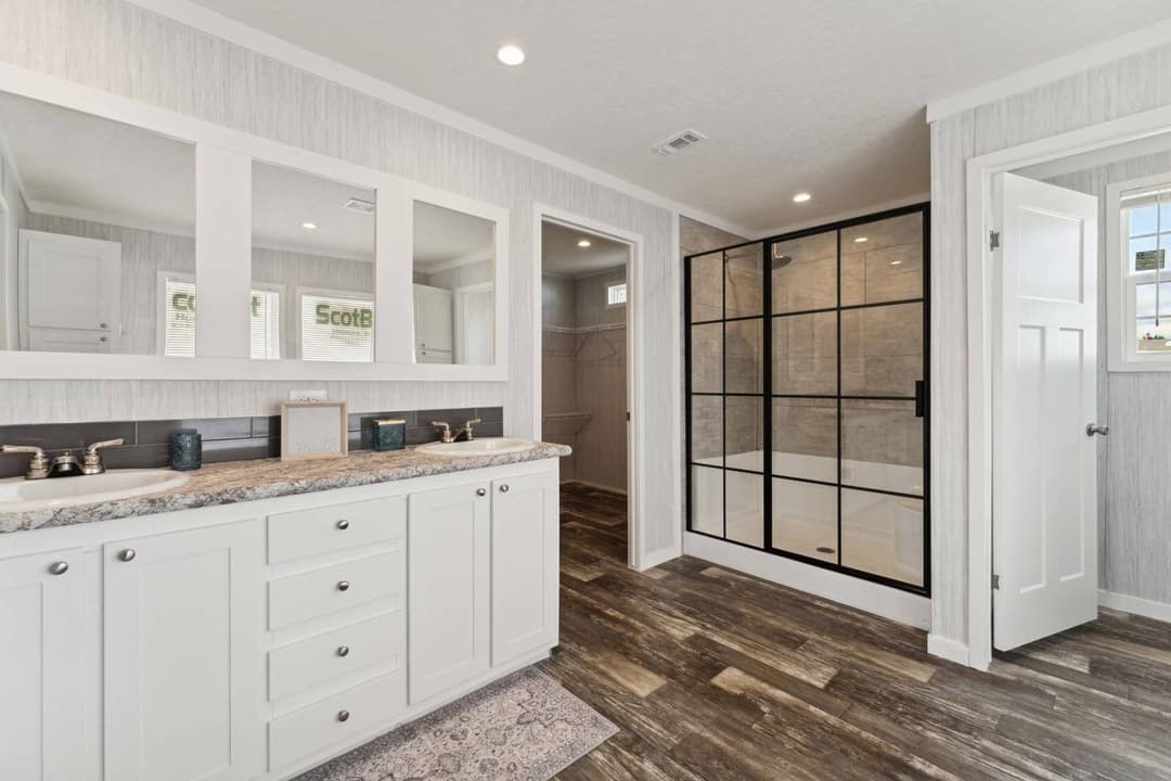 The aaron bathroom home features